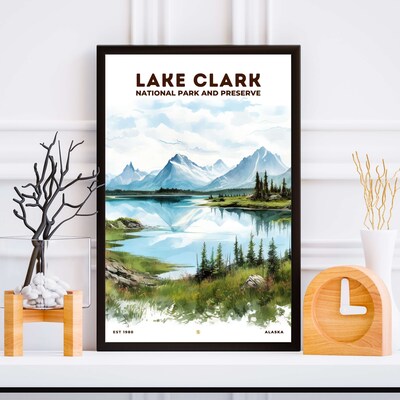 Lake Clark National Park and Preserve Poster, Travel Art, Office Poster, Home Decor | S8 - image5